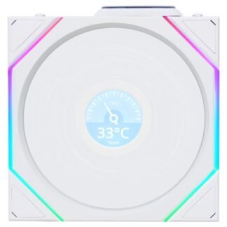 Lian Li TL120 Uni Fan Wireless LCD ARGB Reverse PWM 120mm White
