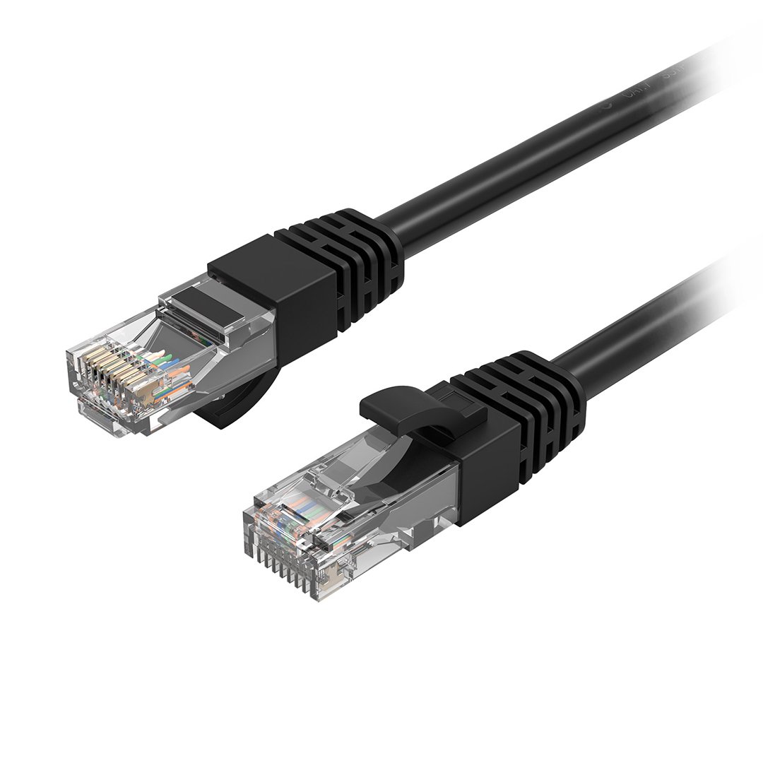 Cruxtec CAT6 10GbE Ethernet Cable Black 50cm