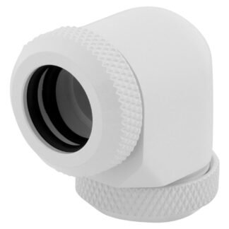 Corsair Hydro X Series XF HL 12mm OD 90 Deg Fittings White 2 Pk