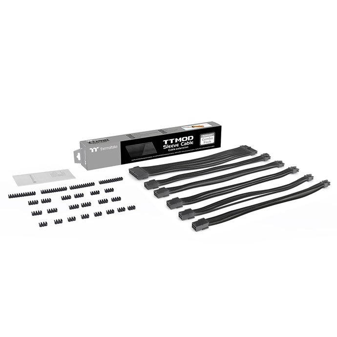 Thermaltake Sleeved Cable Extension Black