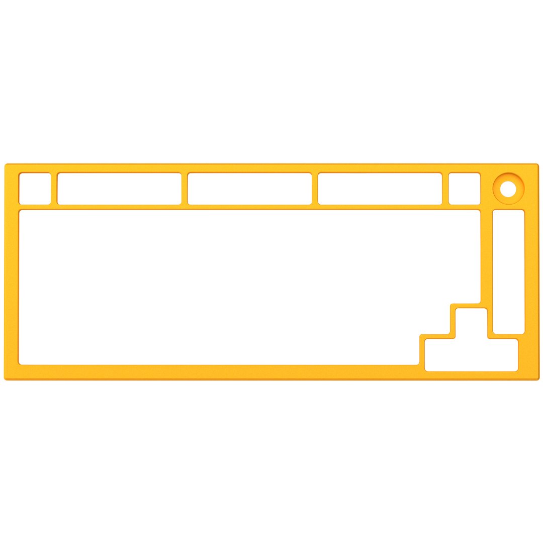 Glorious Top Frame for GMMK Pro 75 Percent Golden Yellow