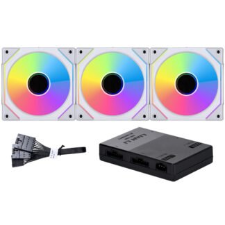 Lian Li SL120 Uni Fan Infinity ARGB PWM 120mm White 3 Pack Kit