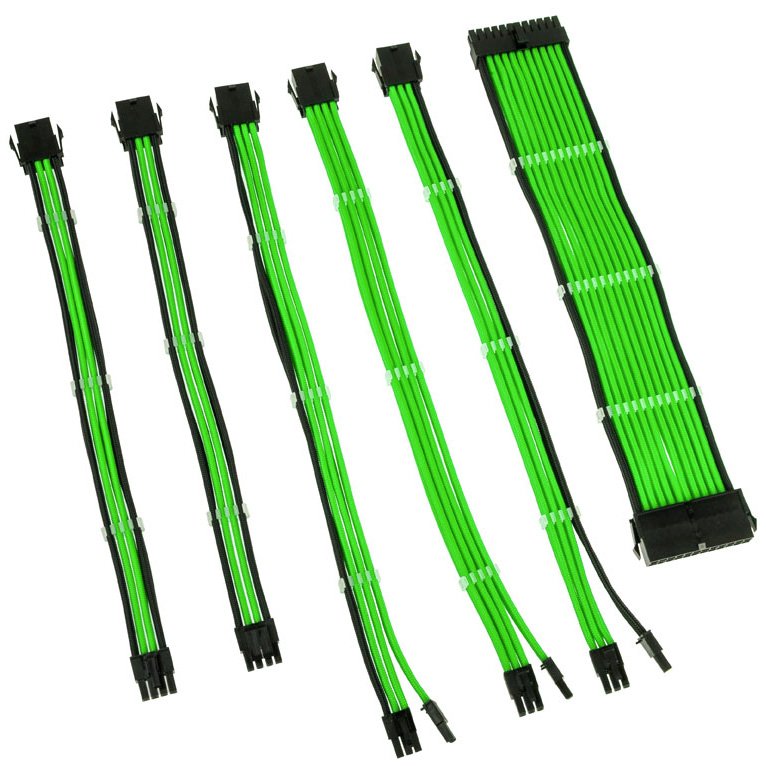 Kolink Core Adept Braided Cable Extension Kit Green