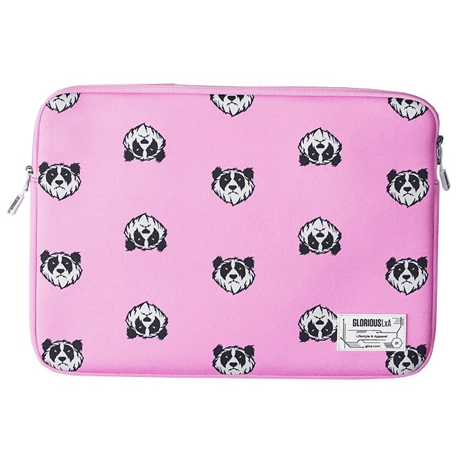 Glorious Genesis Laptop Sleeve 15.6in Pink Panda