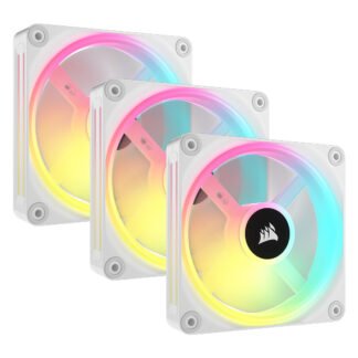 Corsair iCUE Link QX120 RGB 120mm Triple Fan Starter Kit White