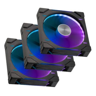 Phanteks D30 140mm PWM Fan Digital RGB Black Reversed 3 Pack