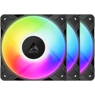 Arctic P12 Pro ARGB PWM 120mm Fan Black 3 Pack