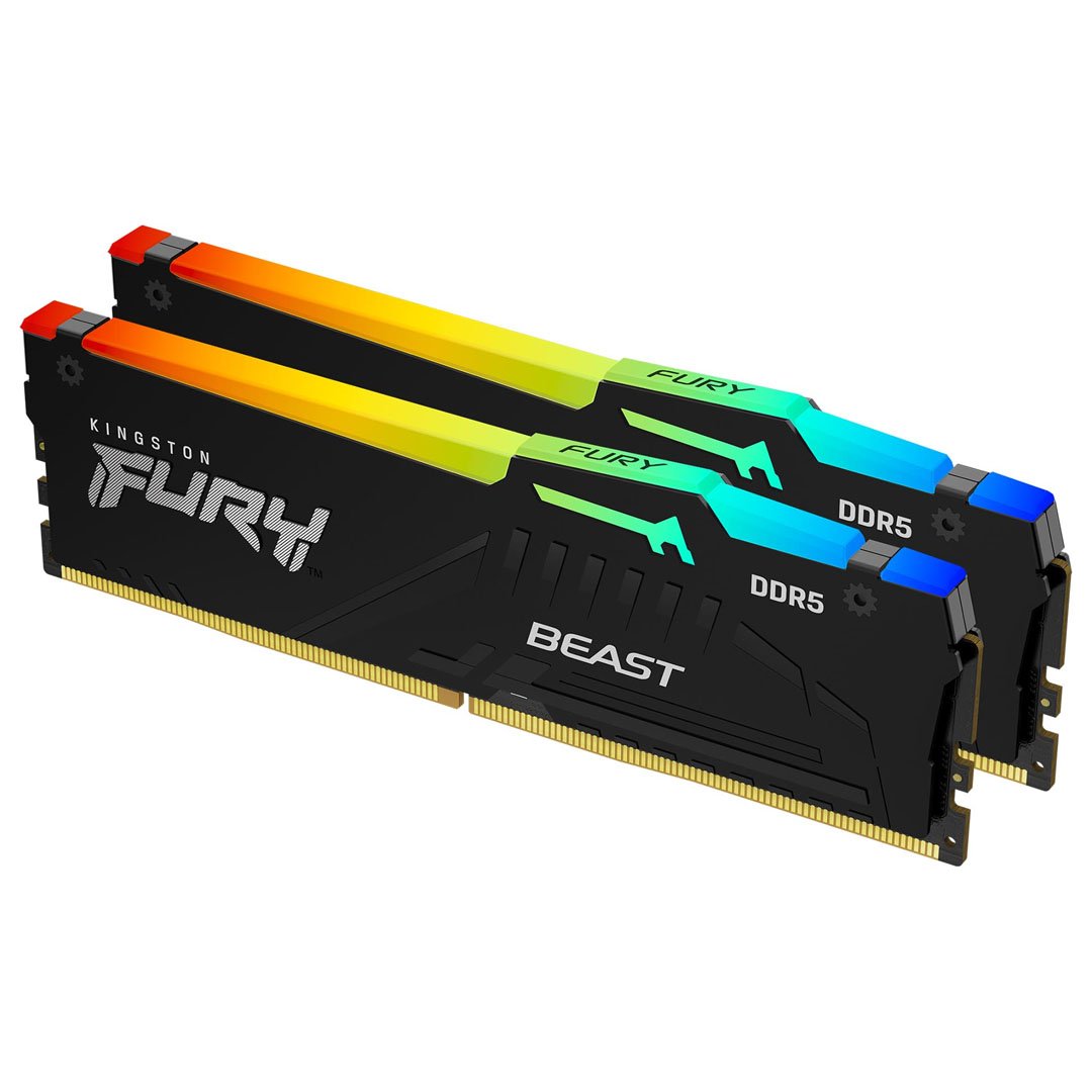 Kingston Fury Beast RGB 16GB (2x8GB) 6000Mhz CL36 DDR5 Black