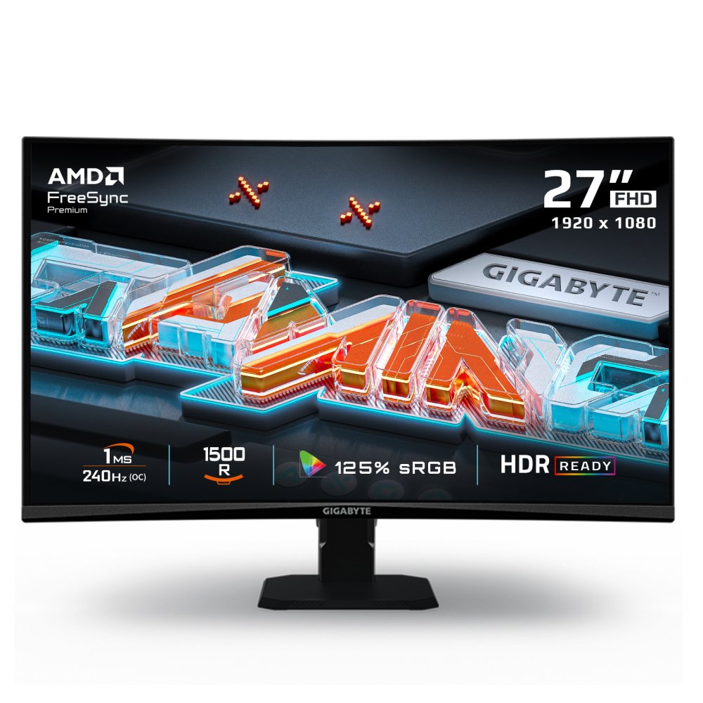 Gigabyte GS27FC2 FHD 240Hz HDR Curved 27in Gaming Monitor