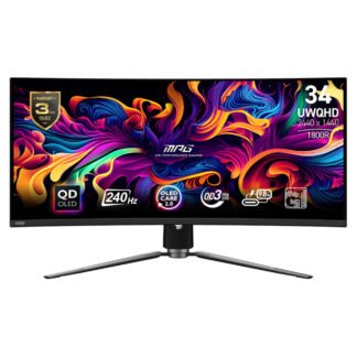MSI MPG 341CQPX UWQHD 240Hz Adaptive-Sync QD-OLED Curved 34in Monitor