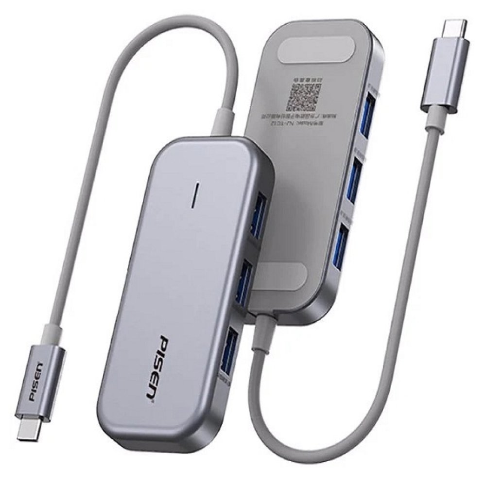 Pisen 6-in-1 Multi-Functional USB-C Multi Port Docking Station