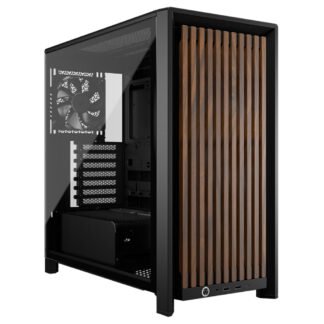 Corsair Frame 4000D Wood RS Modular Mid Tower Case Black/Walnut