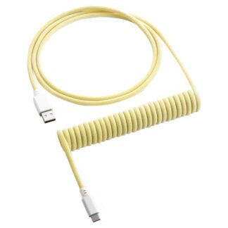 CableMod Classic Coiled Keyboard Cable Lemon Ice