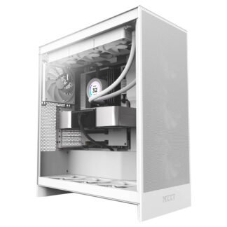 NZXT H7 Flow Mid-Tower ATX Case White 2024 Edition