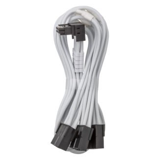 CableMod Pro ModMesh 12V-2x6 90 Deg PCIe Extension Variant A Triple 8-pin White