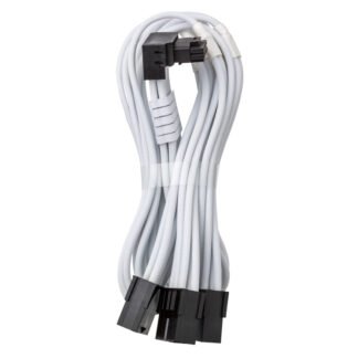 CableMod Pro ModMesh 12V-2x6 90 Deg PCIe Extension Variant B Triple 8-pin White