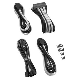 CableMod Pro ModMesh 12V-2x6 Cable Extension Kit Black White