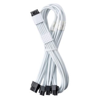 CableMod ModFlex 12V-2x6 PCIe Cable for ASUS, Seasonic & Phanteks Quad 8-pin White