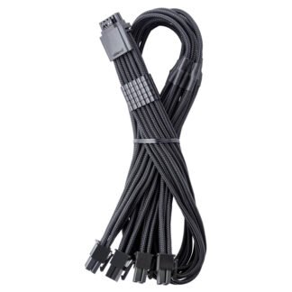 CableMod Pro ModMesh 12V-2x6 PCIe Cable for ASUS, Seasonic, Phanteks Quad 8-pin Black