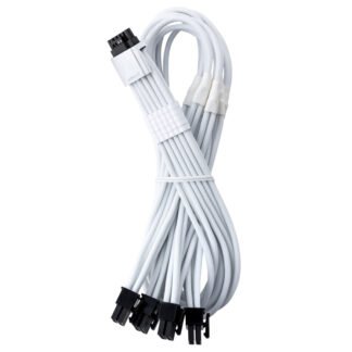 CableMod Pro ModMesh 12V-2x6 PCIe Cable for ASUS, Seasonic, Phanteks Quad 8-pin White