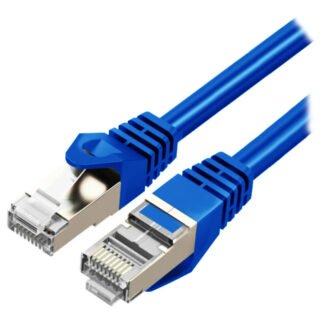 Cruxtec CAT7 10GbE Triple Shielding Ethernet Cable Blue 10m
