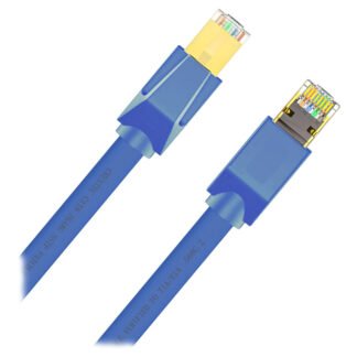 Cruxtec CAT8 Triple Shielding Ethernet Cable Blue 30cm
