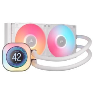 Corsair iCUE Link Titan RX LCD AIO Liquid CPU Cooler 240mm White