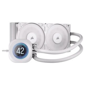 Corsair Nautilus RS LCD AIO Liquid CPU Cooler 240mm White