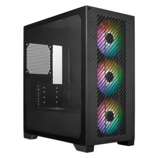 Cooler Master Elite 301 ARGB Mini Tower Case Black