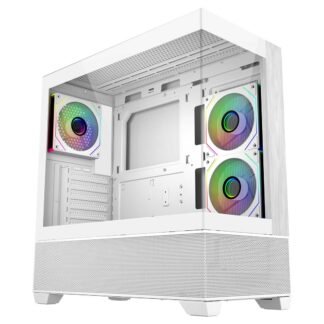 Cooler Master Elite 690 Wood Dual Chamber Case White