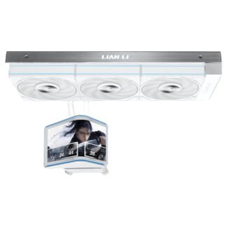 Lian Li Hydroshift II OLED AIO CPU Cooler 360mm Unifan P28 V2 White
