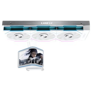 Lian Li Hydroshift II OLED AIO CPU Cooler 360mm Unifan TL Flex White