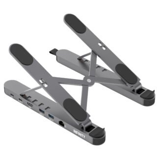 Infinity Laptop Riser with In-built Dock