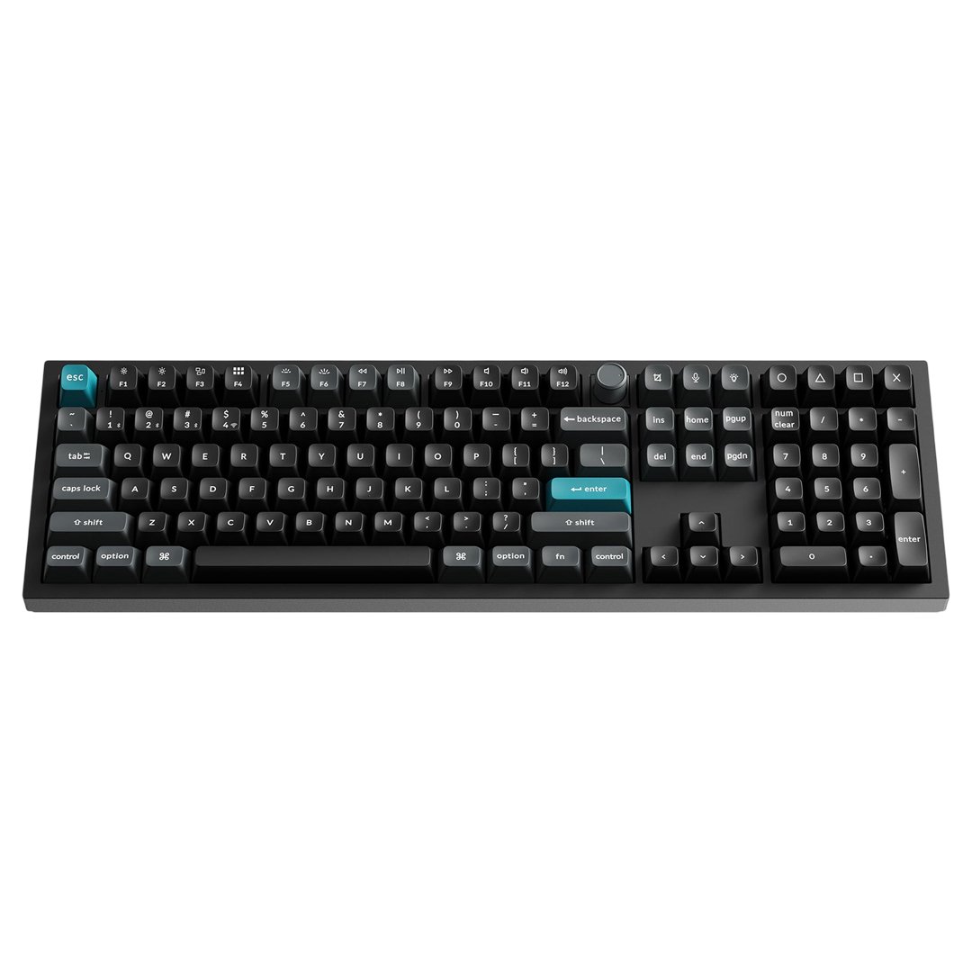 Keychron Q6 Ultra 8K Wireless Custom Mechanical Keyboard Silk POM Red Switch Black