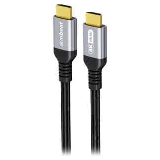 mbeat Tough Link Certified 8K HDMI Cable Space Grey 1.5m