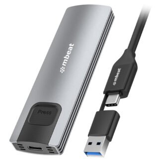 mbeat 10Gbps M.2 NVMe SATA SSD Enclosure