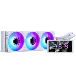 Phanteks Glacier One 360M25 LCD AIO Liquid CPU Cooler White