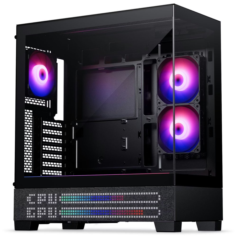 Phanteks XT View LED Matrix TG DRGB ATX Case Charcoal Black