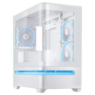 ASUS Prime AP202 ARGB mATX Tempered Glass Case White