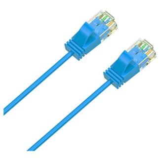 Cruxtec Ultra-Thin CAT6A Ethernet Cable 15m Blue