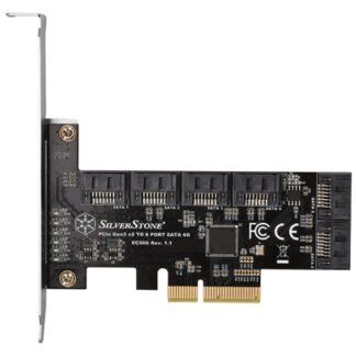 SilverStone ECS06 6 Port SATA Gen3 PCIe Expansion Card