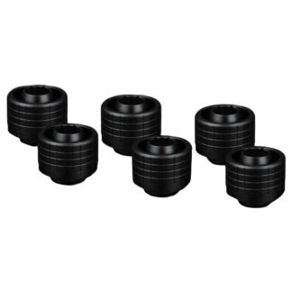 Thermal Grizzly DeltaMate Fitting ST16 Black 6 Pack