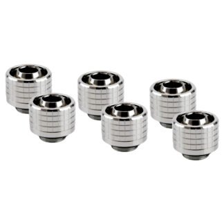 Thermal Grizzly DeltaMate Fitting ST16 Gloss Nickel 6 Pack