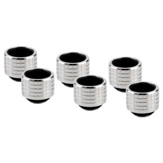 Thermal Grizzly DeltaMate Fitting HT16 Gloss Nickel 6 Pack