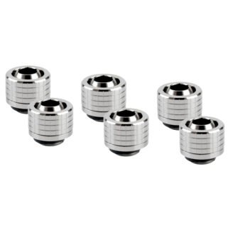Thermal Grizzly DeltaMate Fitting ST13 Gloss Nickel 6 Pack